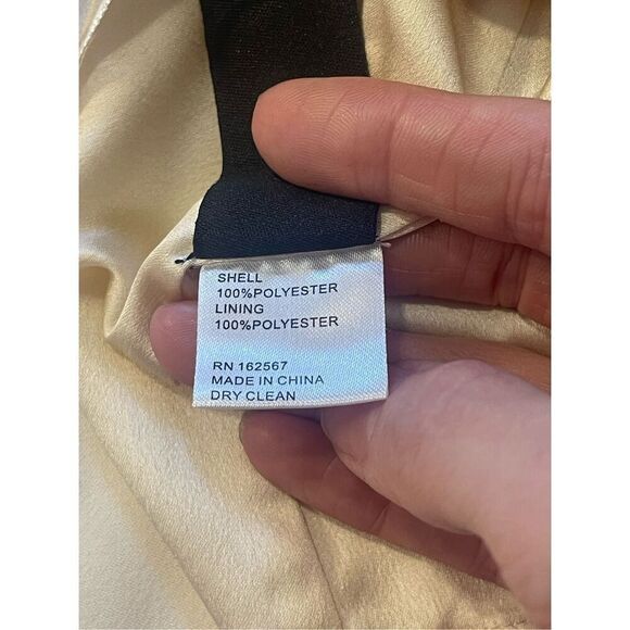 Obando Women's Beige‎ High Low Tank Top Size 6 Sleeveless Casual - Picture 7 of 7